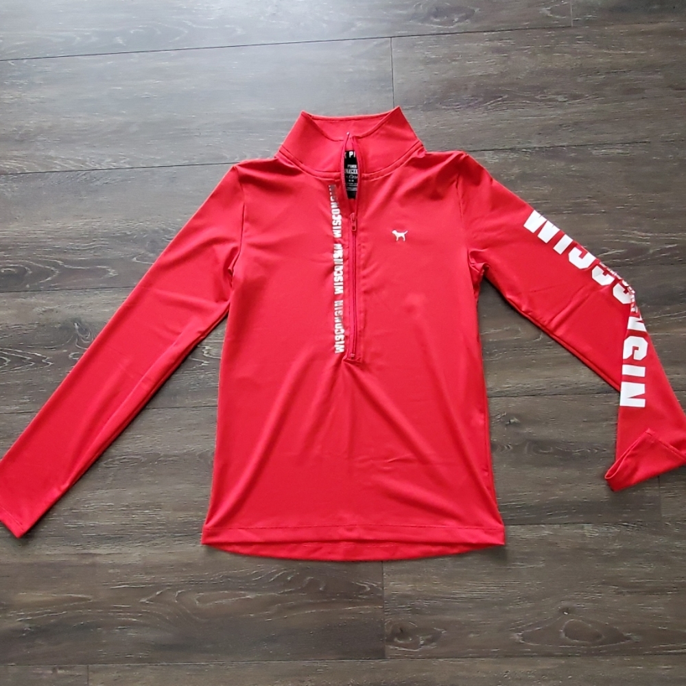 Victorias Secret PINK Badger half zip size medium